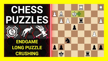 Chess Puzzles to Practice. Themes: Endgame, Long puzzle, Crushing. Learn Chess