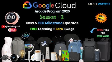 🔥Big Update About Google Cloud Arcade Milestone Prizes | Important Update | #free  #swags  & Goodies