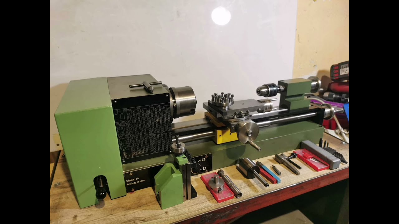 Proxxon SD 300, turning, end milling