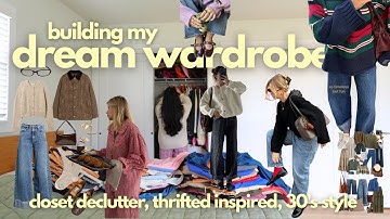 DECLUTTER my closet with me👖⭐️🤍 thrifted wardrobe, outfit inspo - 30 before 30 VLOGMAS DAY 20