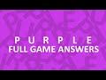 Purple Level 1 50 Answers Full Game Walkthrough Bart Bonte 