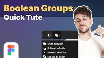 Boolean Groups - Figma Tutorial | UI Design