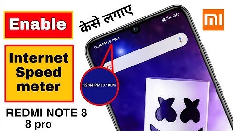 How To Enable Internet Speed Meter On notification Bar in Poco,Redmi and Xiaomi Mobiles | aadi demo