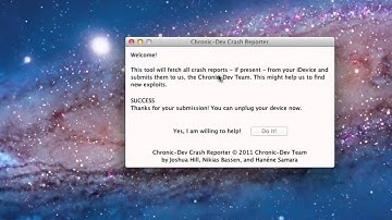 Chronic Dev Team Crash Reporter: help find iOS 5 jailbreak