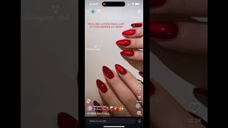 PepNails Red Cat-eyes Press on nails. Application, staying power & quality review ♥️🍒 screenshot 1