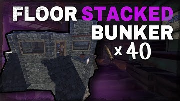 FLOOR STACKING BUNKER BASE DESIGN 2020 | Rust Base Build