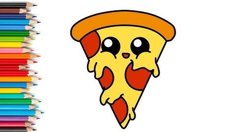 "How to Draw a Cute Pizza: Easy Step-by-Step Drawing Tutorial for Kids and Beginners