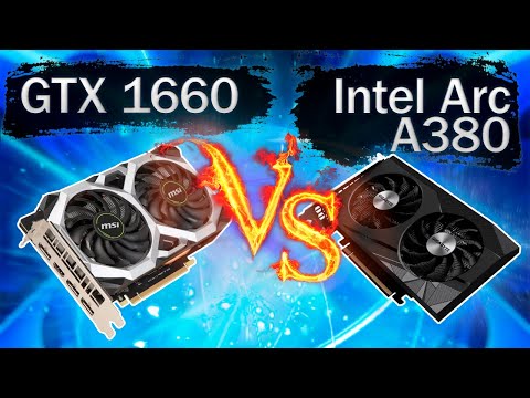 Сравнительные тесты в играх видеокарт GTX 1660 и Intel Arc A380