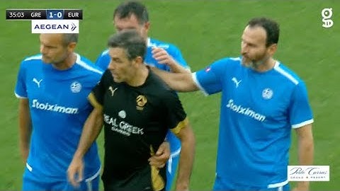 Η «κοκορομαχία» των Ζαγοράκη - Πιρές στο φιλικό των Legends | Gazzetta.gr