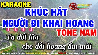 Karaoke Khúc Hát Người Đi Khai Hoang Tone Nam Nhạc Sống Mới Nhất | Huỳnh Chiêu