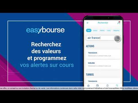La nouvelle application mobile EasyBourse est disponible
