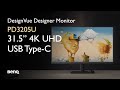 Benq designvue pd3205u 4k designer monitor with usbc