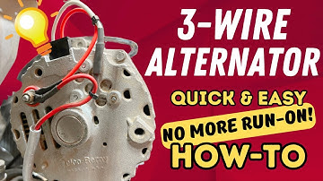 Set Up a 3 Wire Alternator! Quick and Easy Way to Make it Work On Any Car!