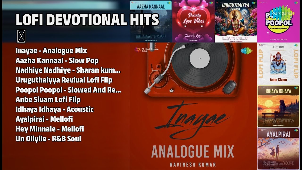 பக்தி லோஃபை ஹிட்ஸ் | Navinesh Kumar Songs | Inayae  Analogue Mix | Aazha Kannaal  Slow Pop