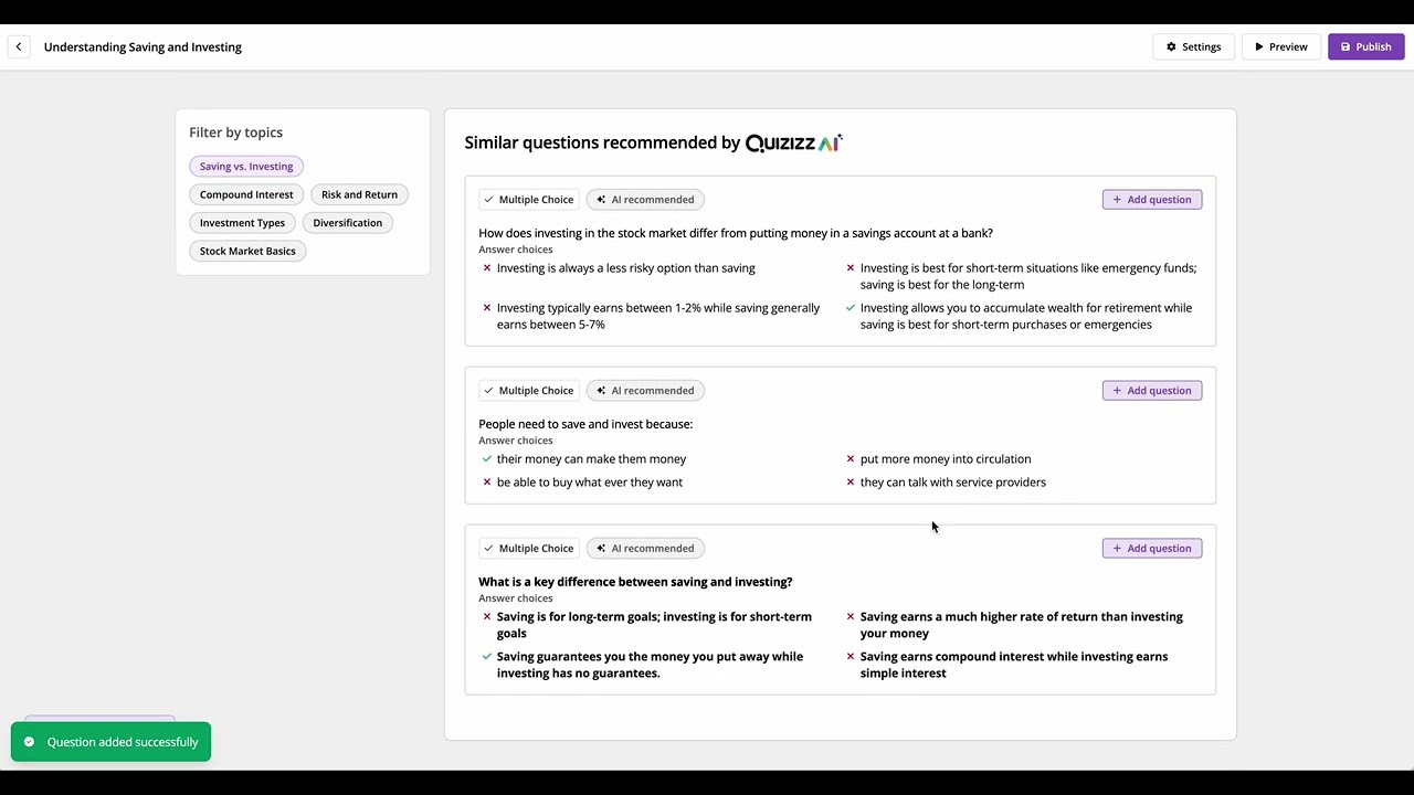 Converting a Kahoot to Quizizz with Quizizz AI