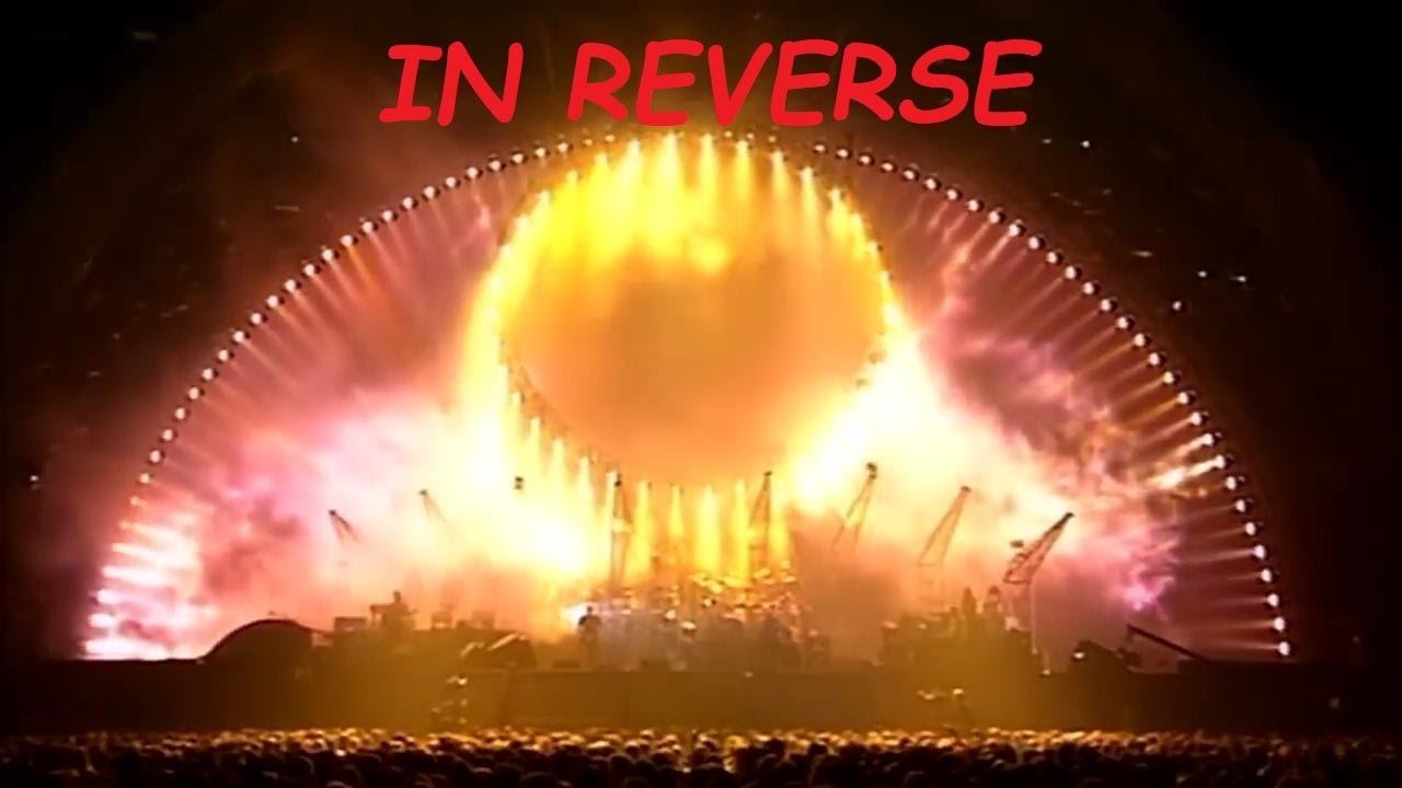 Pink Floyd - Comfortably Numb - pulse concert performance 1994 - IN REVERSE