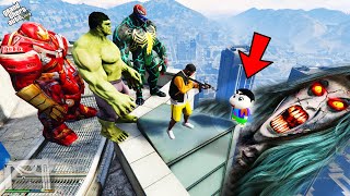 GTA 5 : SHINCHAN AND AVENGERS Escaped Deadly Ghost in GTA 5 ! | Techerz