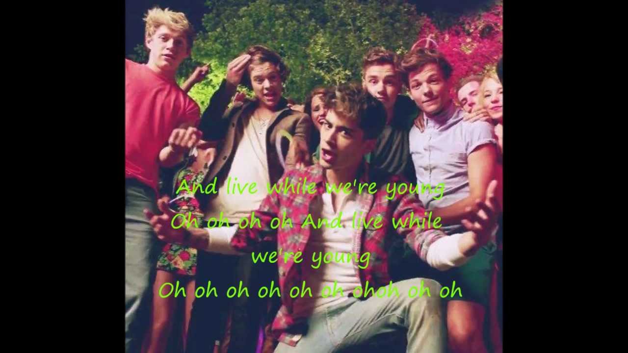 live while we're young one direction