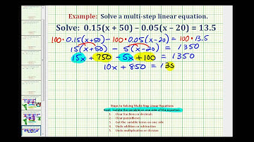 Ex: Solve an Equation with Decimals and Parentheses