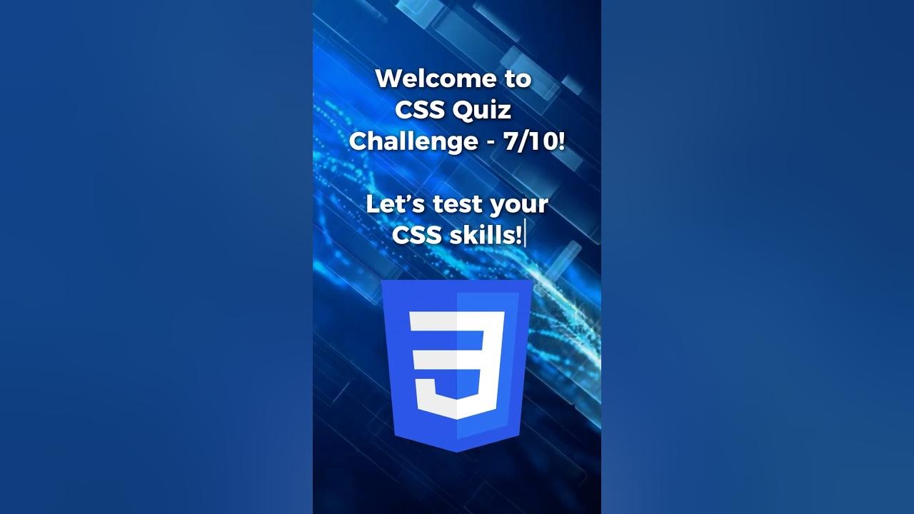🎨 Test Your CSS Skills! 🚀 7/10 - YouTube