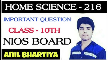 Ch-7 खाद्य परिरक्षण || Home Science || NIOS Board || Class 10th