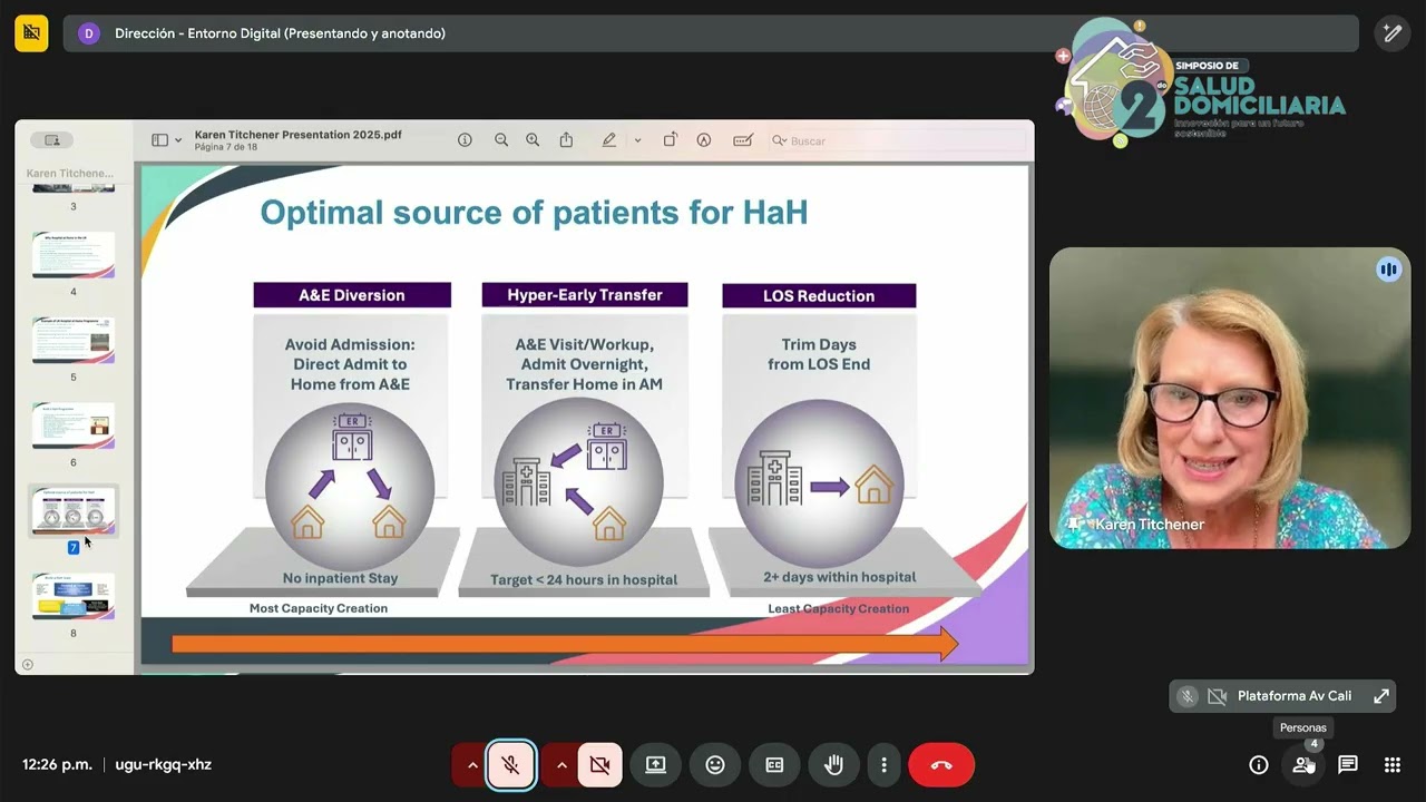 Dra. Karen Titchener - Hospital at Home, experiencia en Reino Unido