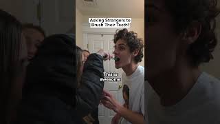 I Asked a Stranger to Brush MY Teeth…. #Funny #Entertainment #Girls #Viral #Shorts