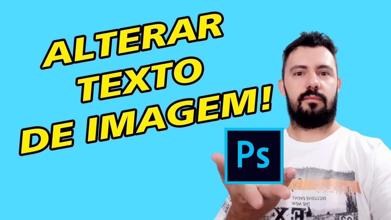 Editar Texto De Imagem No Photoshop Youtube