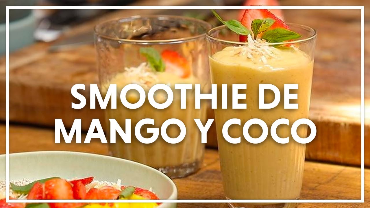 Smoothie de Mango y Coco cocina saludable cursos bogota