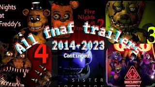 All fnaf trailers (2014-2023) continued