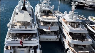 A VERY TIGHT DOCKING from SEA PEARL Yacht Quai JFK Monaco @emman25MC
