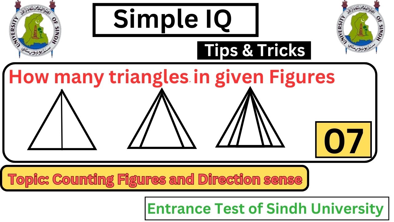 Counting figure problems | triangles and sqaures| directional sense ...