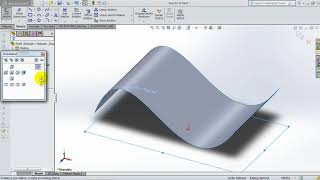 90 SolidWorks 2015 Surface Tutorial 90  Project curve on surface