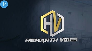 H V Logo design tutorial on androi pixellab app[Vandy Design]