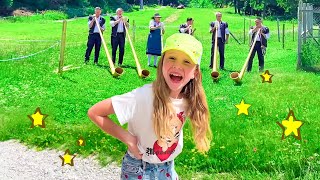 Nastya et papa voyage amusant en Suisse et plus histoires pour les enfants  1 heure Compilation
