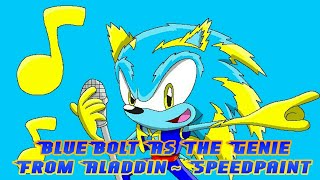 BlueBolt As The Genie From Aladdin - Speedpaint
