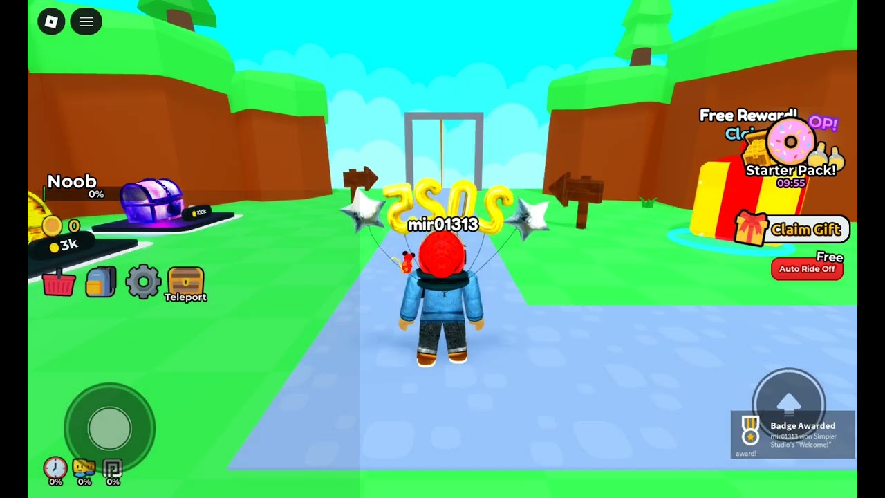 Playing rollercoaster games with my lil brother on Roblox