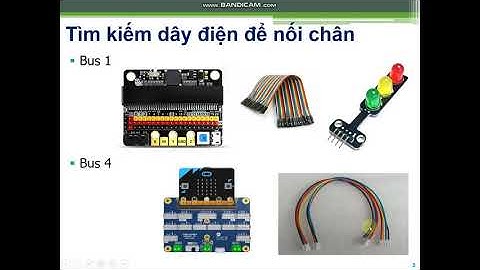 Làm đèn giao thông với Microbit