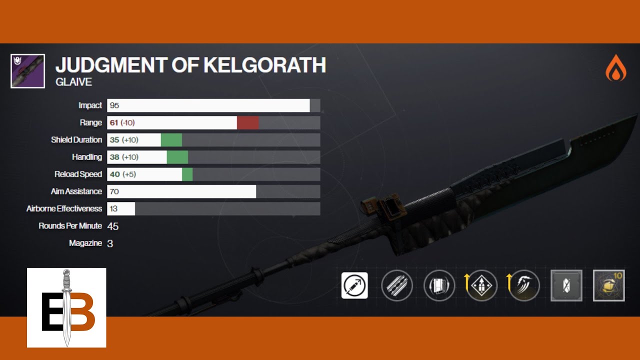 EhudsBlade D2: Crafted Weapon #48 (Judgement of Kelgorath)