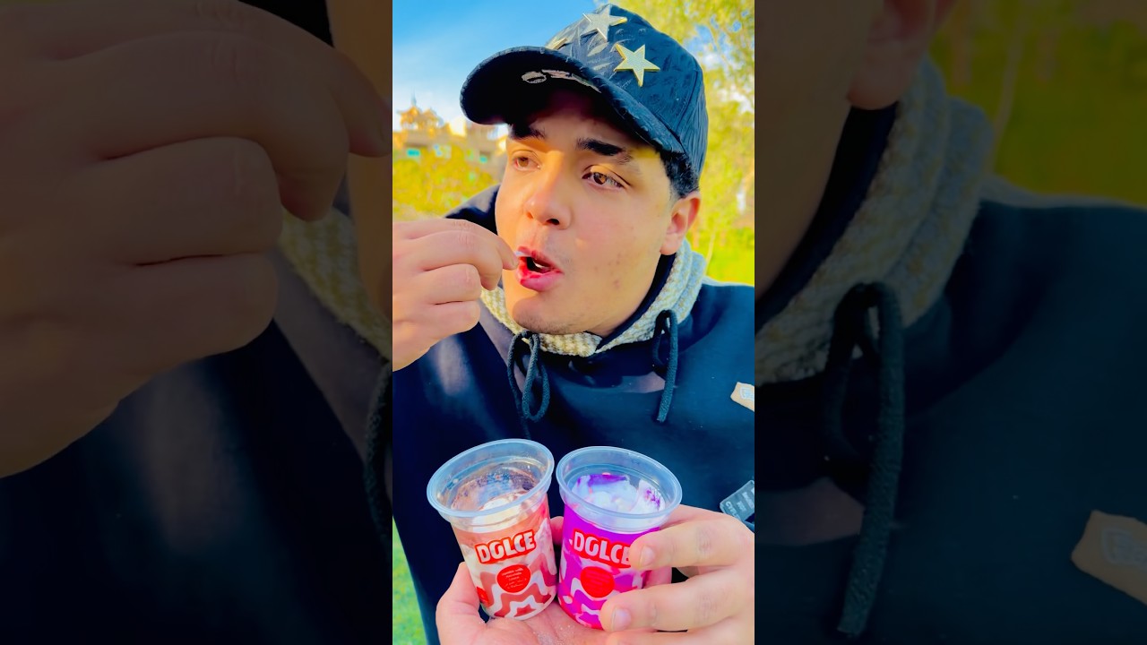 أيس كريم بالشوكولاته اللذيذ😂🍫😋