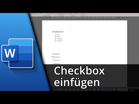 Word Checkbox einfügen | Zum Abhaken & Ausdrucken ✅ Tutorial