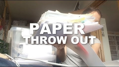 Part Three | Paper Decluttering & KonMarie | 2019
