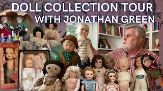 FULL ANTIQUE DOLL COLLECTION TOUR WITH JONATHAN GREEN | RAGGEDY ANN, ANTIQUE BISQUE DOLLS