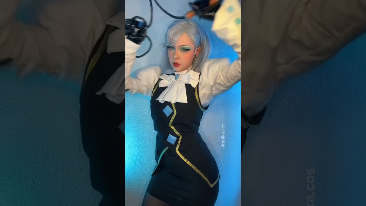 Franziska makeup 🩵 #cosplay #makeup #videogames #manga #anime #aceattorney