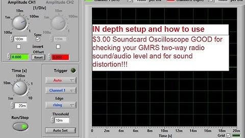 🔺in depth setup and how to use $3.00 Soundcard Oscilloscope check GMRS two-way radio sound level🔺