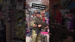 Aliens USCM Cosplay Test Fit - Colonial Marines Armor #colonialmarines #alienromulus #cosplayarmor