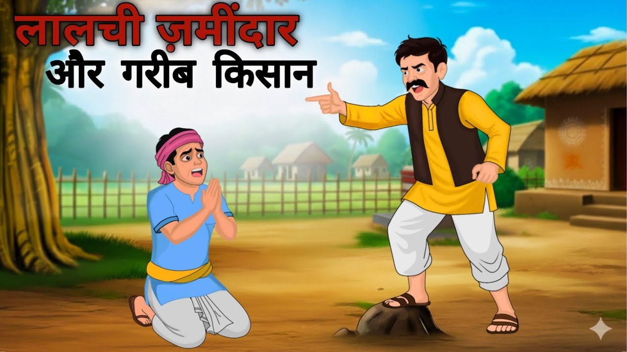 लालची ज़मींदार और गरीब किसान | Hindi Moral Story | हिंदी कहानी।