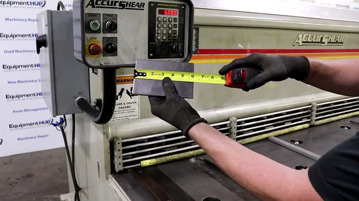 Accurshear 625010 1/4" x 10' Hydraulic Shear w/ Front Operated Backgauge