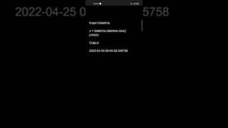 Datetime module in Python