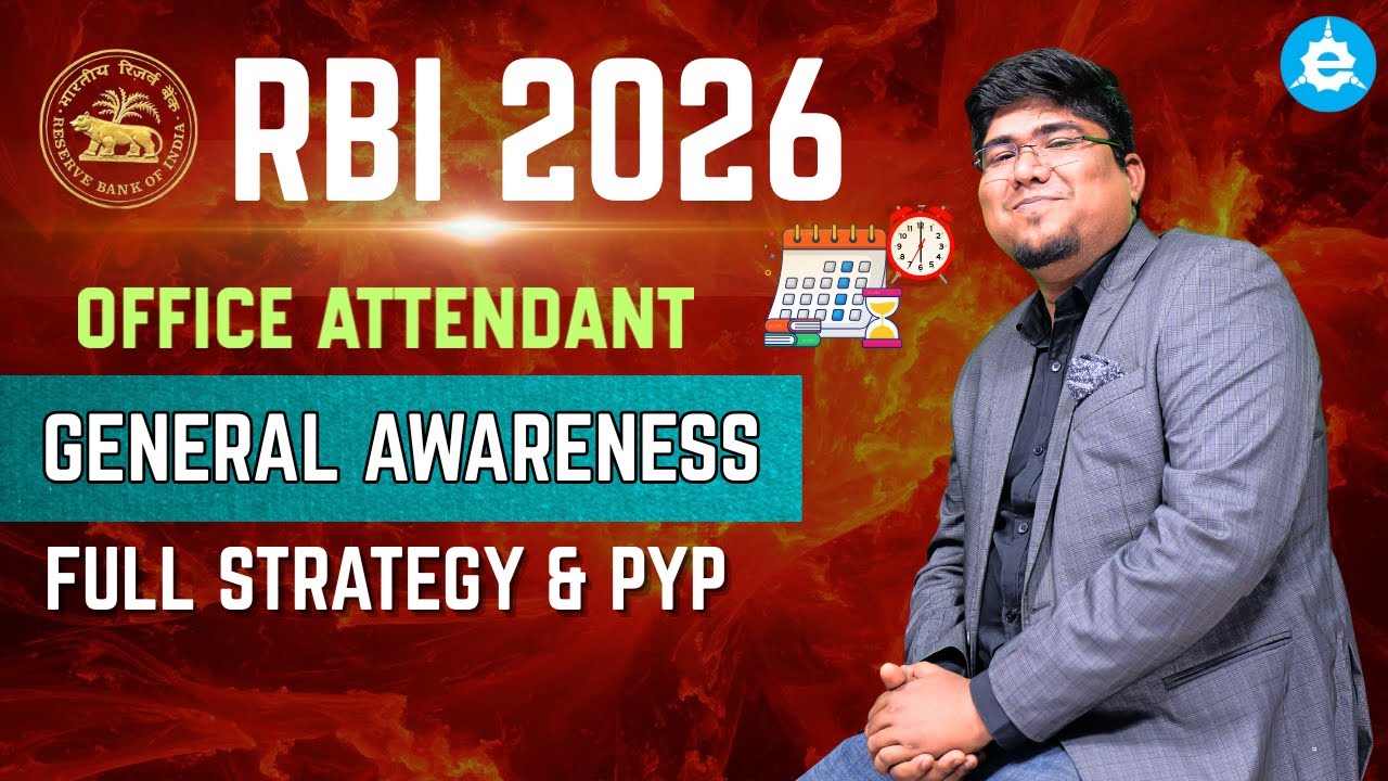 RBI Attendant 2026 | Complete GENERAL AWARENESS Strategy & PYPs Analysis 